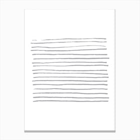 Abstract Grey Zebra Lines Canvas Print