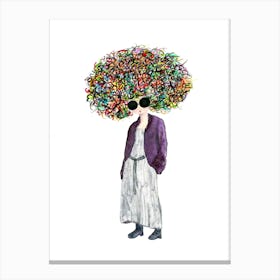 Afro Wig 1 Canvas Print