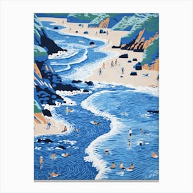 A Picture Of Blackpool Sands Devon 1 Canvas Print