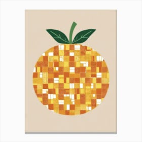 Orange Squares Canvas Print