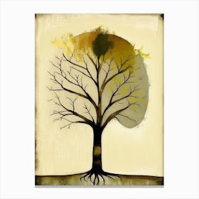 Tree Of Knowledge 1, Symbol Abstract Painting Canvas Print