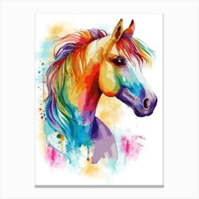 Rainbow Horse Canvas Print