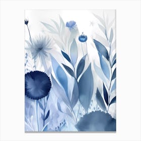 Blue Flowers Canvas Print