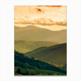 Sunset In The Mountains 56 Canvas Print