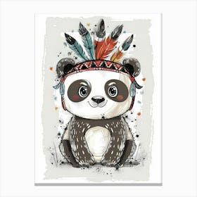 Indian Panda 12 Canvas Print