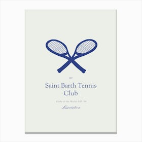 Saint Barth Old Money Print Canvas Print