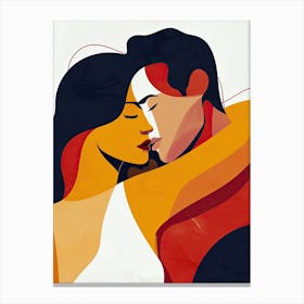 Love Is Like A Kiss, Valentine's Day Canvas Print