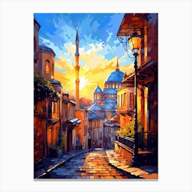 Sleymaniye Mosque Pixel Art 11 Canvas Print