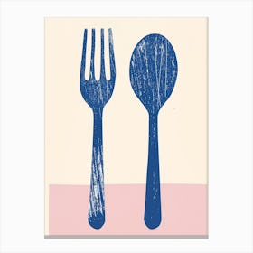 Fork And Spoon Canvas Print