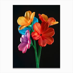 Bright Inflatable Flowers Geranium 1 Canvas Print