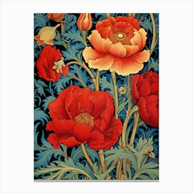 Poppies By William Morris Canvas Print