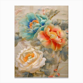 Japanese Flower Painting 4 Canvas Print