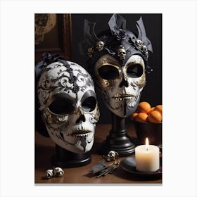 Two Skulls Canvas Print