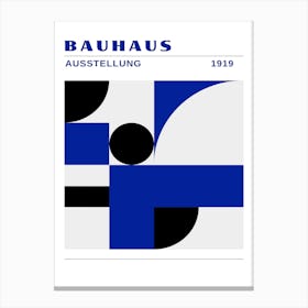 Bauhaus Blue Exhibition 6 Canvas Print