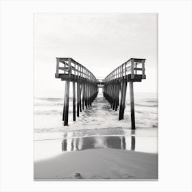 Outer Banks, Black And White Analogue Photograph 4 Canvas Print
