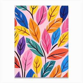Fall Floral, Matisse style, Floral art Canvas Print