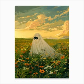 Ghost In The Field 4 Canvas Print