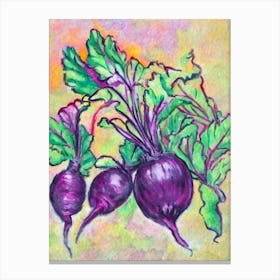 Beetroot 2 Fauvist vegetable Canvas Print
