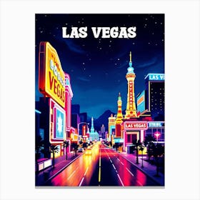 Las Vegas City Canvas Print