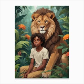 Lion And The Tiger Canvas Print