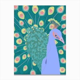 Flamboyant Peacock Canvas Print