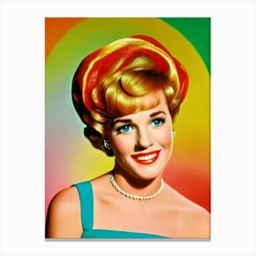 Julie Andrews Colourful Pop Movies Art Movies Canvas Print