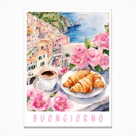 Buongiorno Amalfi Coast Canvas Print