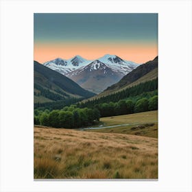 Scotland At Sunset Canvas Print