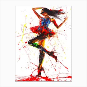 Fashion Model Dress - High Fashion Poses Canvas Print