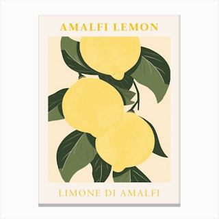 Amalfi Lemon Canvas Print