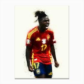 Nico Williams Spain Canvas Print