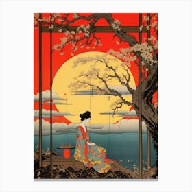 Tomamu Resort, Japan Vintage Travel Art 1 Canvas Print