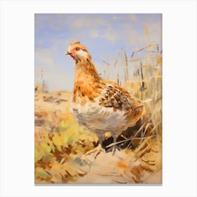 Bird Painting Grouse 3 Canvas Print