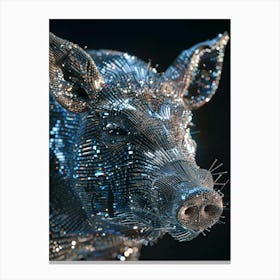 Pig Sculpture Canvas Print