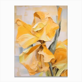 Fall Flower Painting Daffodil 3 Canvas Print