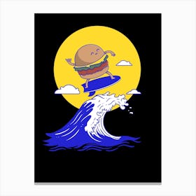 The Burger Wave Canvas Print