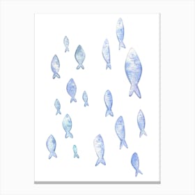 Watercolor Fish 1 Canvas Print