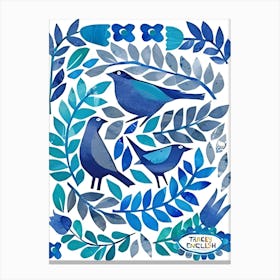 Blue Birds 2 Canvas Print