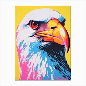 Andy Warhol Style Bird Albatross 1 Canvas Print