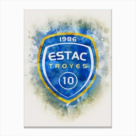 Ac Troyes Brokem Glass Watercolor Canvas Print