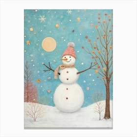 Story Of A Snowman Canvas Print