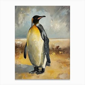 King Penguin Salisbury Plain Colour Block Painting 2 Canvas Print