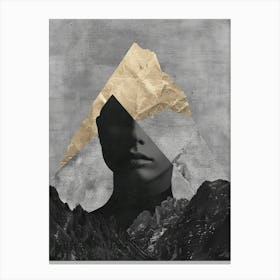 Woman In The Mountains Canvas Print