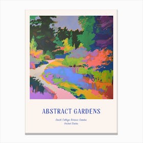 Colourful Gardens Smith College Botanic Garden Usa 4 Blue Poster Canvas Print