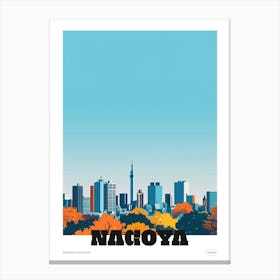 Nagoya Japan 1 Colourful Travel Poster Canvas Print