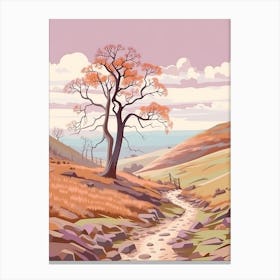 The Yorkshire Dales England 2 Hike Illustration Canvas Print
