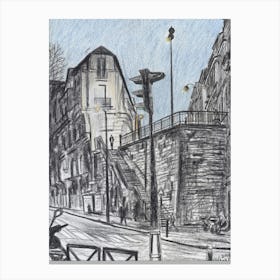 Rue des Artistes Canvas Print