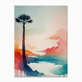 Palm Tree Painting Canvas Print