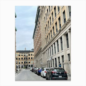 Street Scene In Montreal Canvas Print