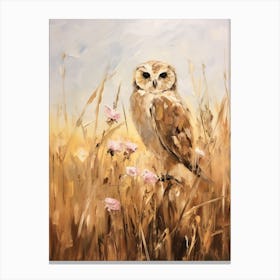 Bird Painting Owl 1 Canvas Print